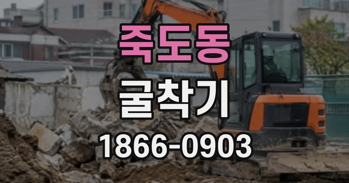죽도동 굴착기