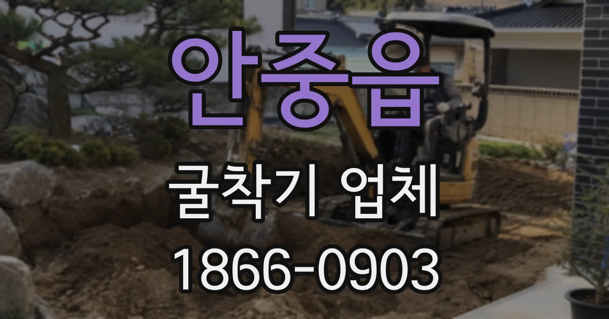 안중읍 굴착기 업체
