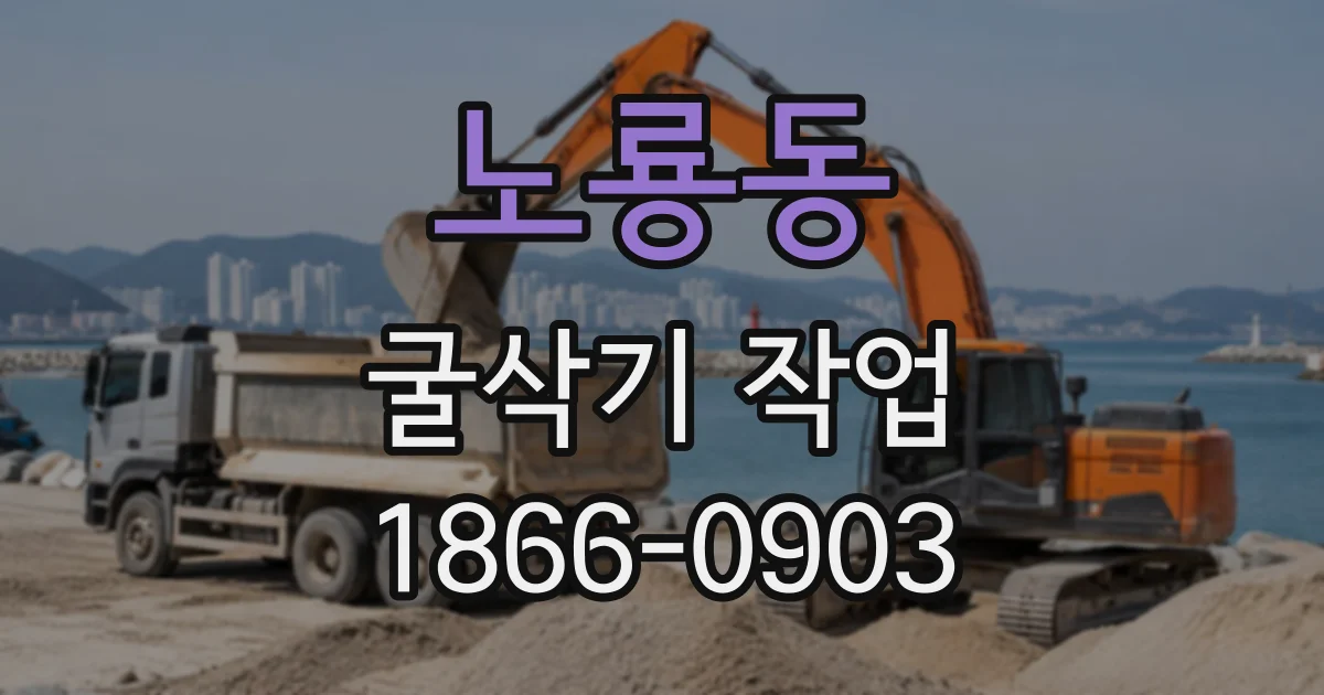 노룡동 굴삭기작업