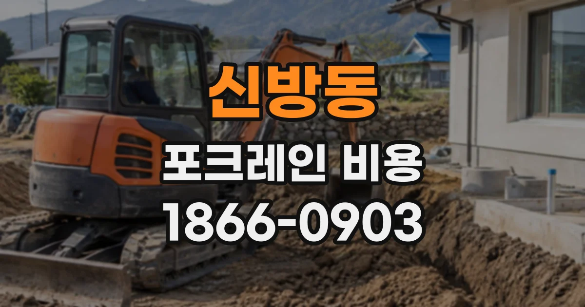 신방동 포크레인비용