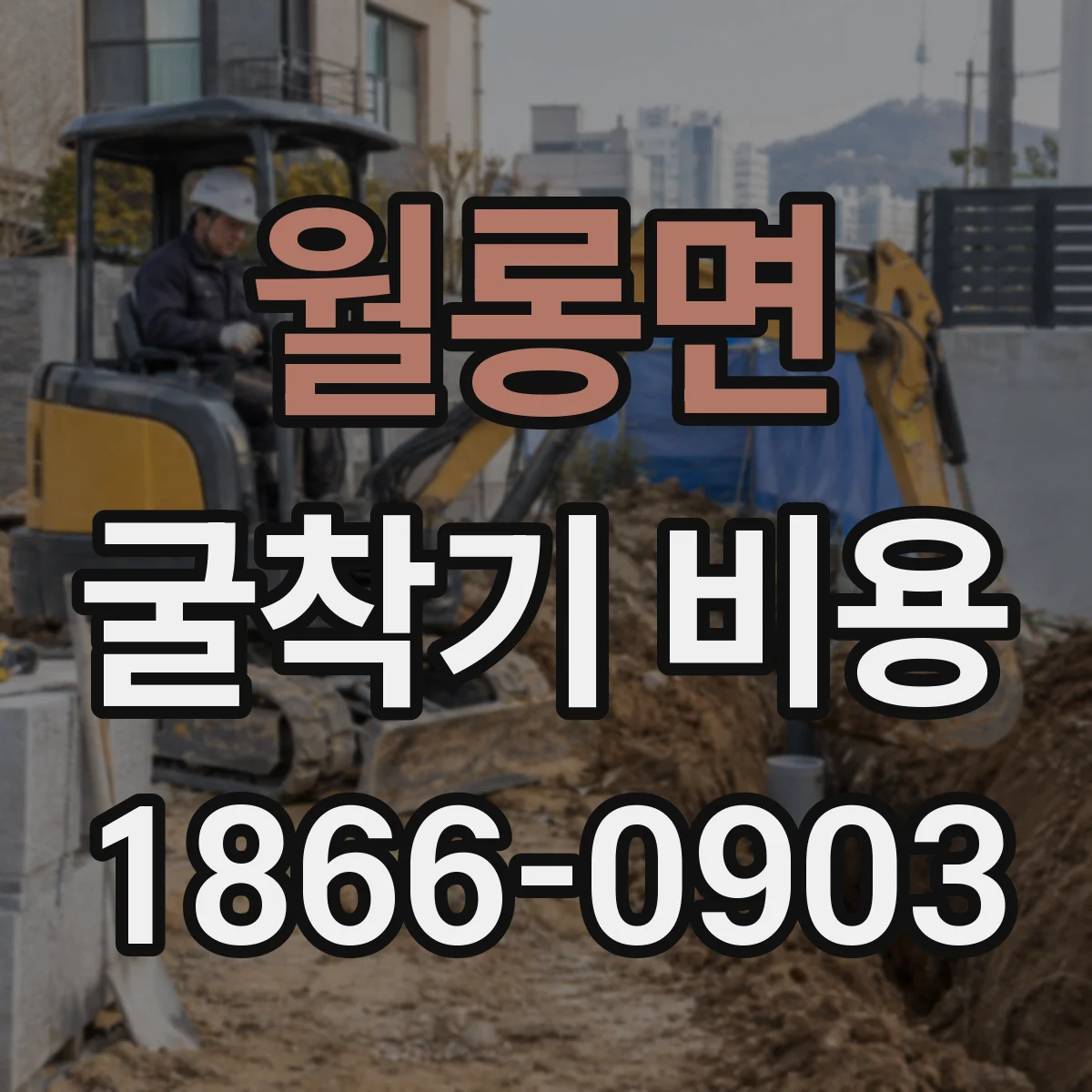 월롱면 굴착기 비용