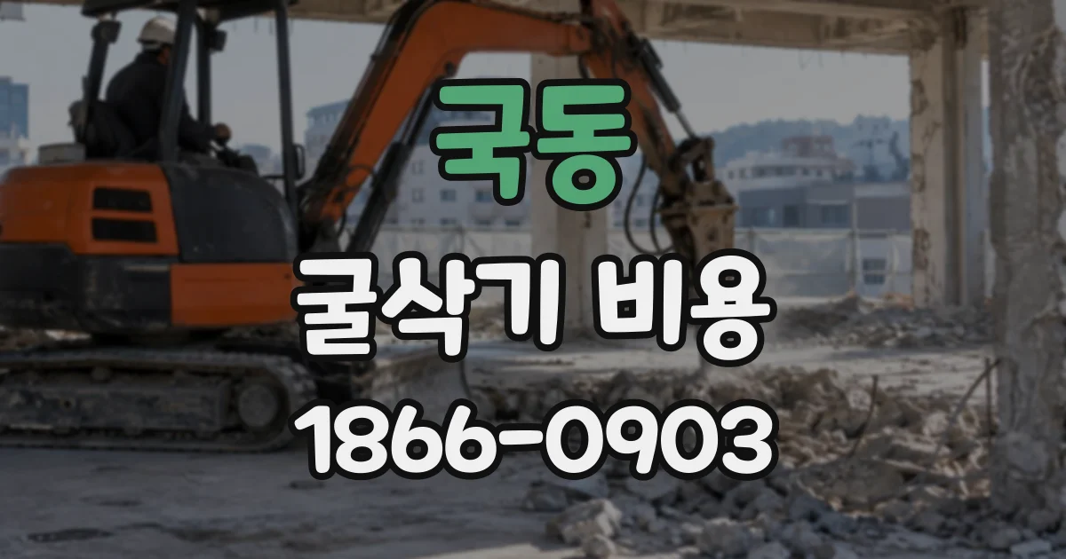 국동 굴삭기비용