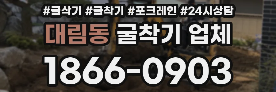 대림동 굴착기 업체