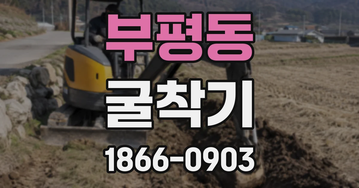부평동 굴착기
