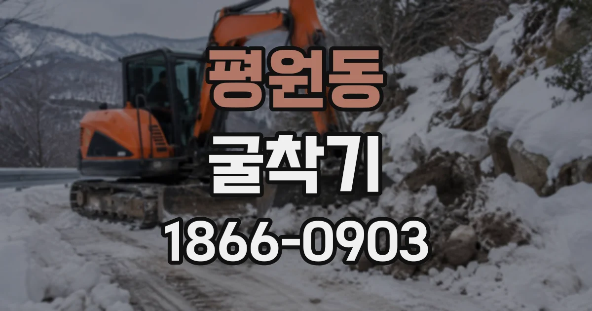 평원동 굴착기