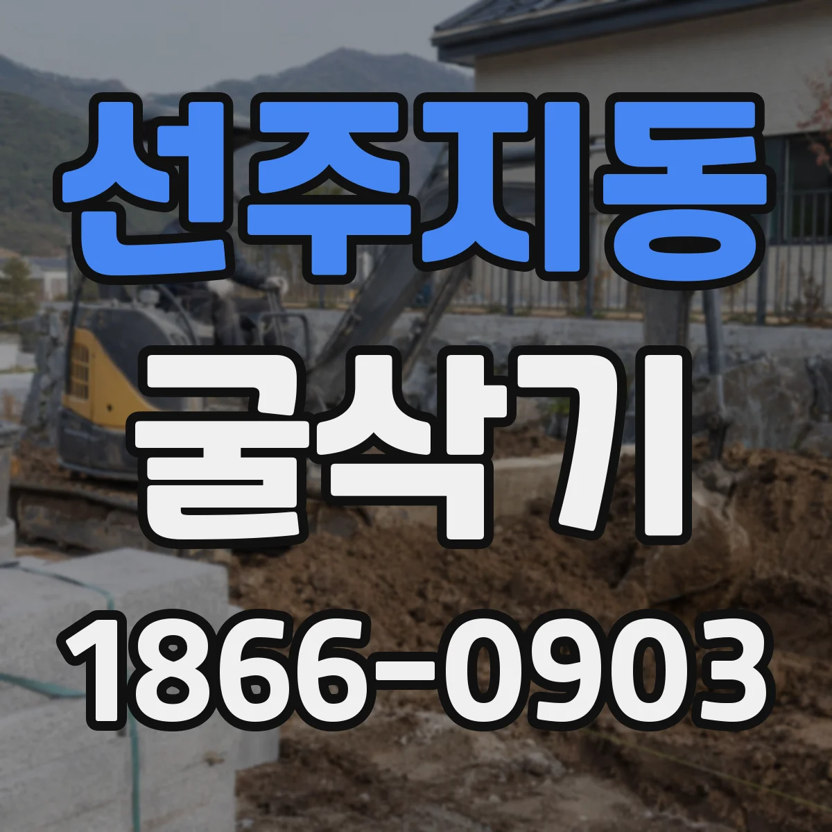 선주지동 굴삭기