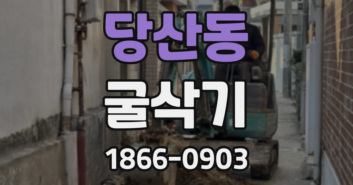 당산동 굴삭기