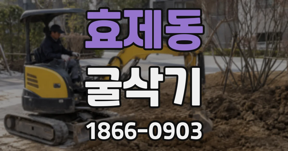 효제동 굴삭기