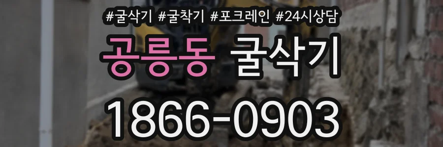 공릉동 굴삭기
