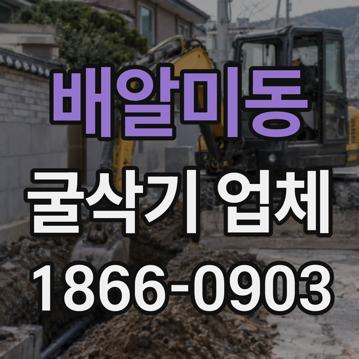 배알미동 굴삭기 업체