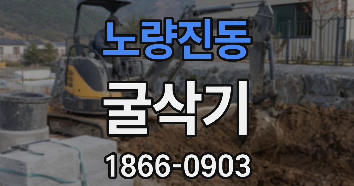 노량진동 굴삭기