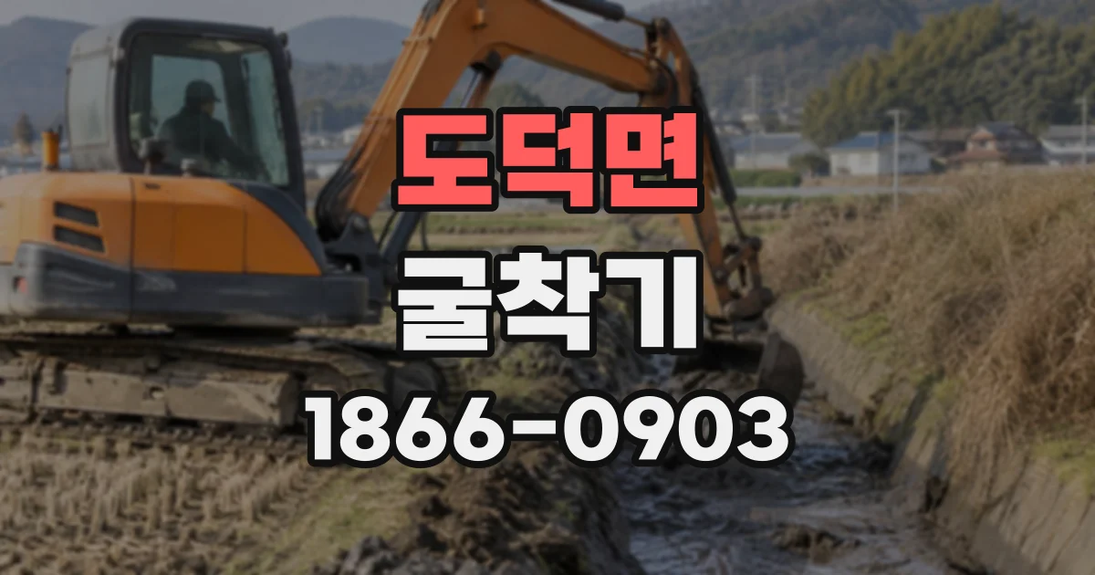 도덕면 굴착기