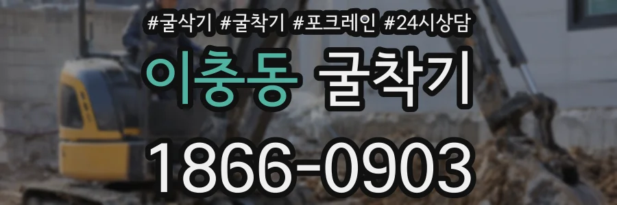 이충동 굴착기
