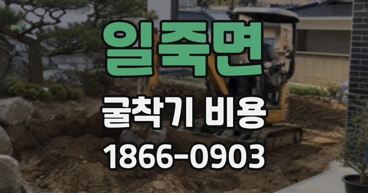 일죽면 굴착기 비용