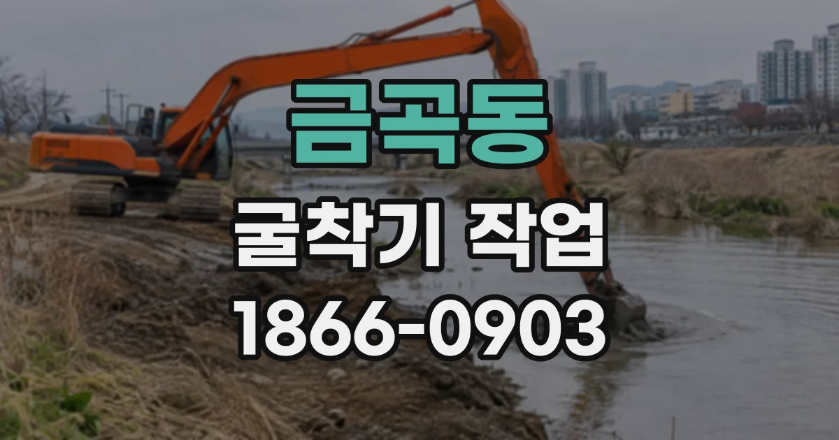 금곡동 굴착기작업