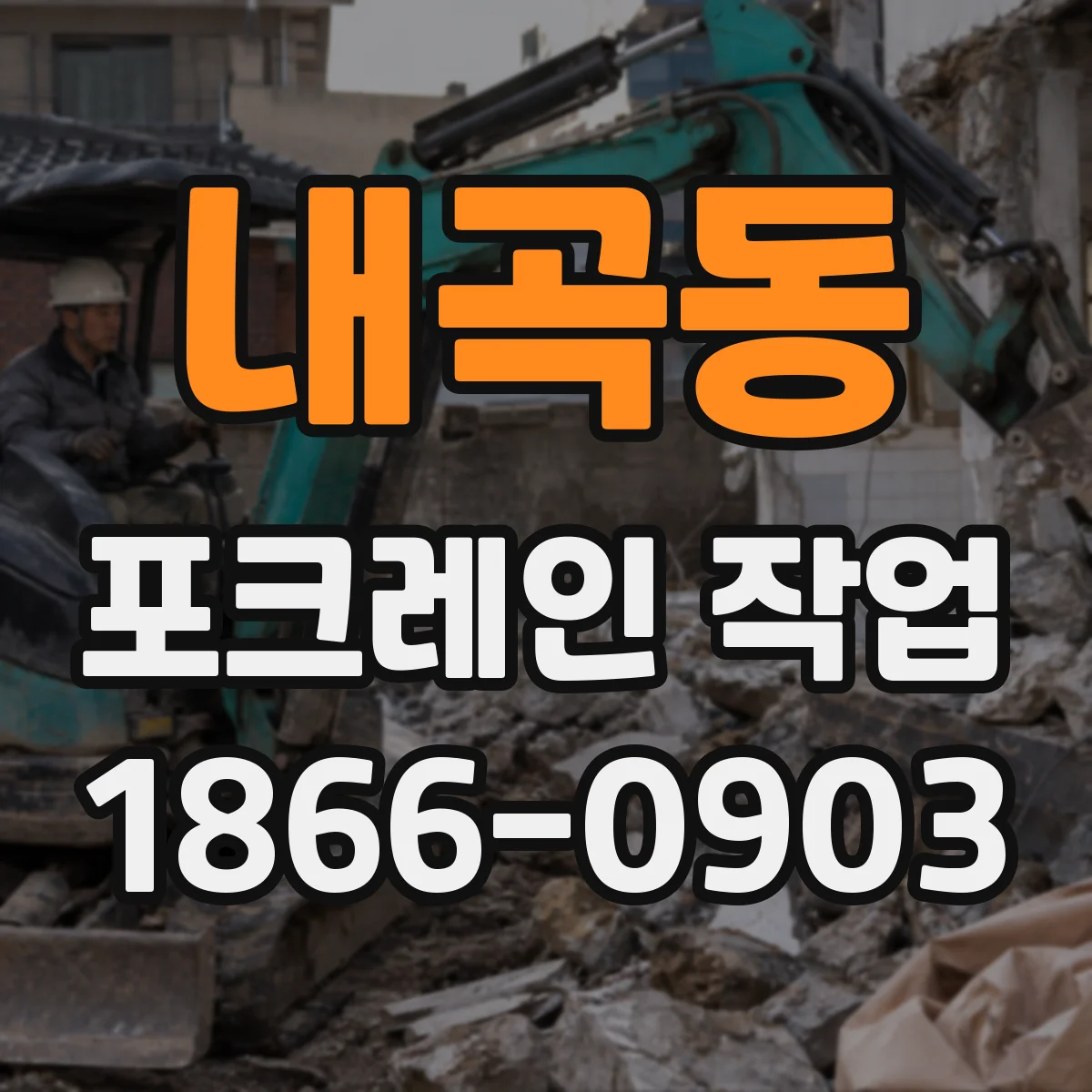 내곡동 포크레인 작업