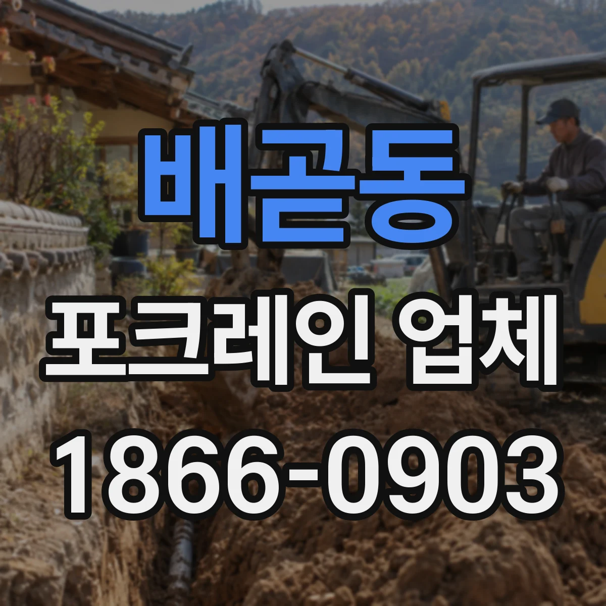 배곧동 포크레인 업체