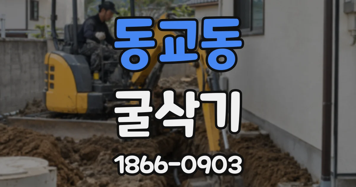동교동 굴삭기