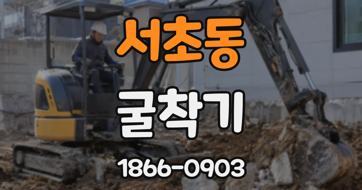 서초동 굴착기