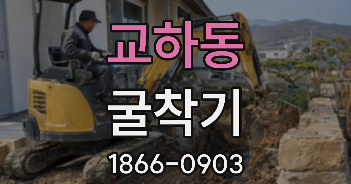 교하동 굴착기
