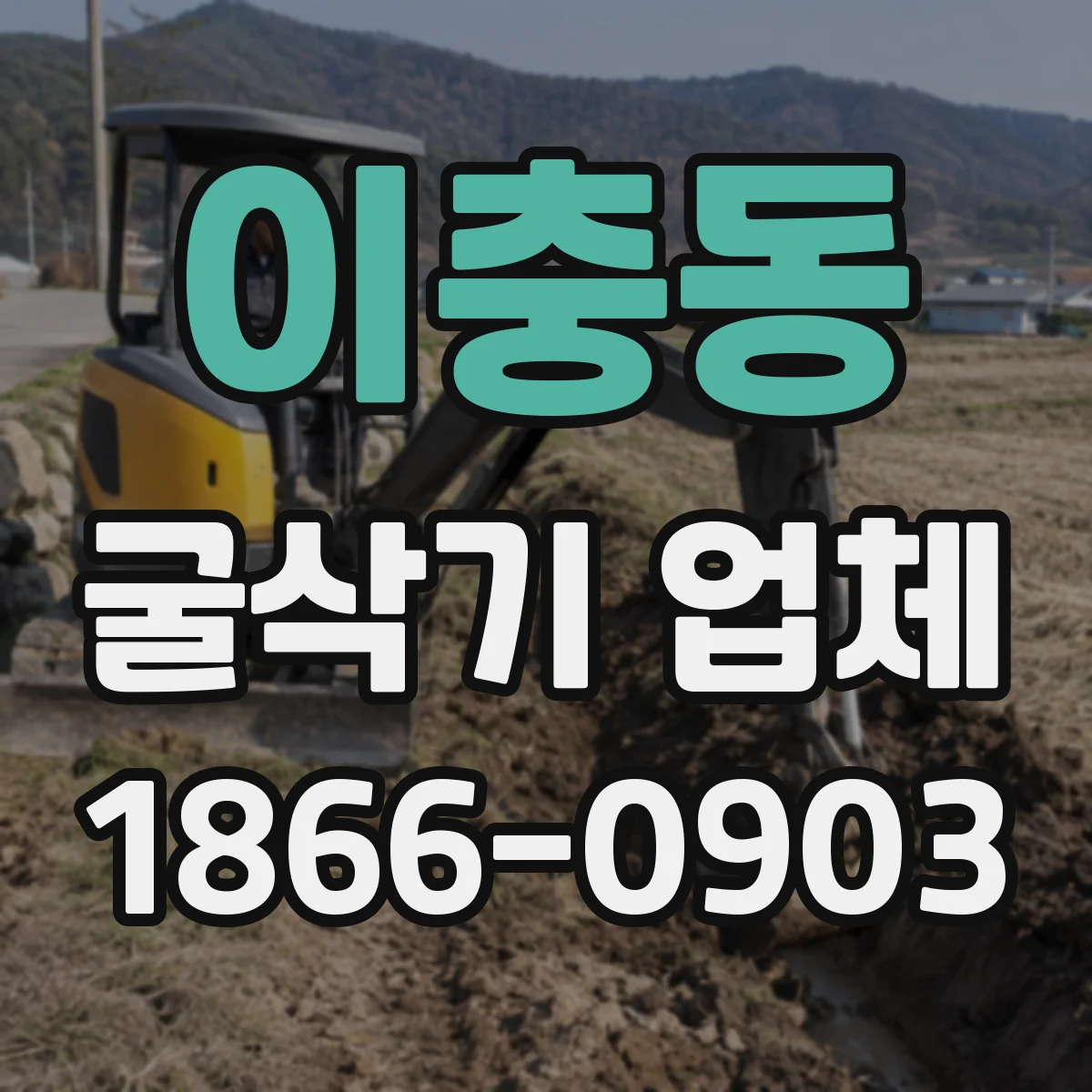 이충동 굴삭기 업체