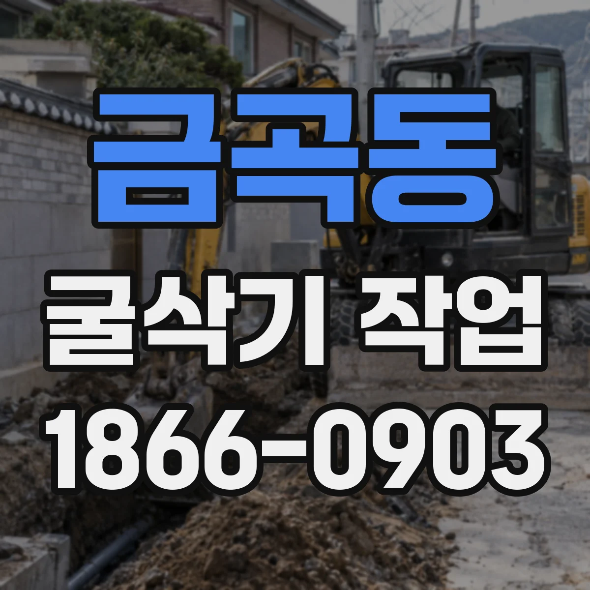 금곡동 굴삭기 작업
