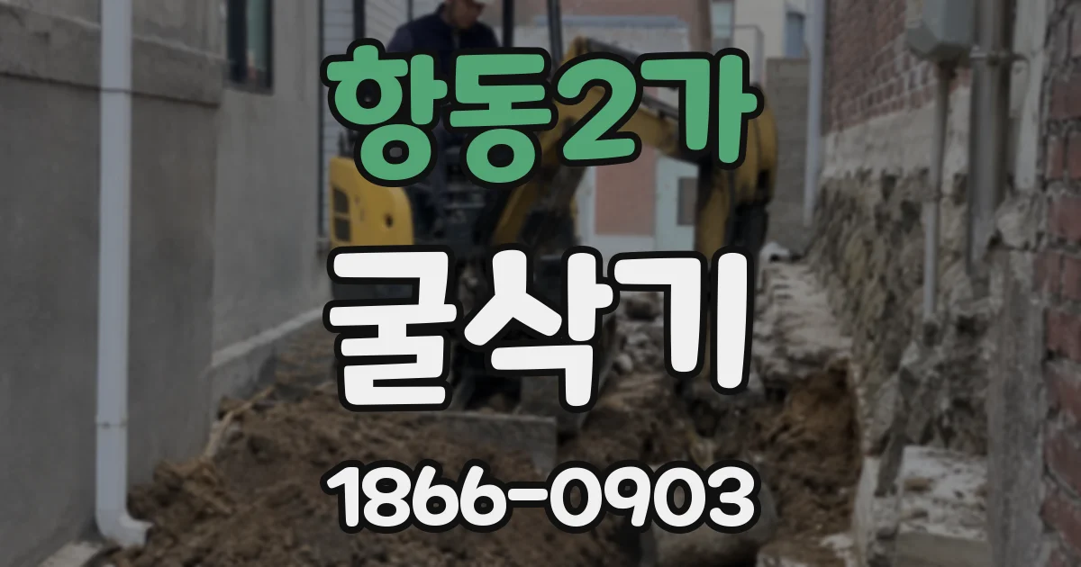 항동2가 굴삭기