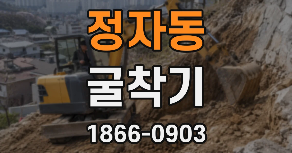 정자동 굴착기