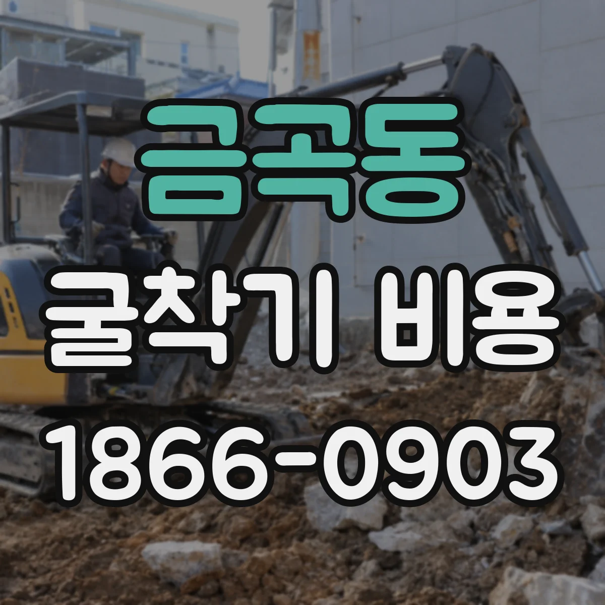 금곡동 굴착기 비용