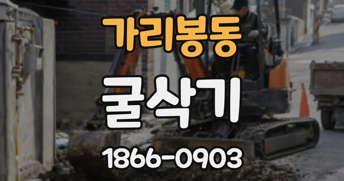 가리봉동 굴삭기