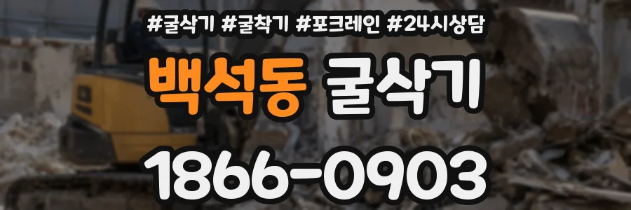 백석동 굴삭기