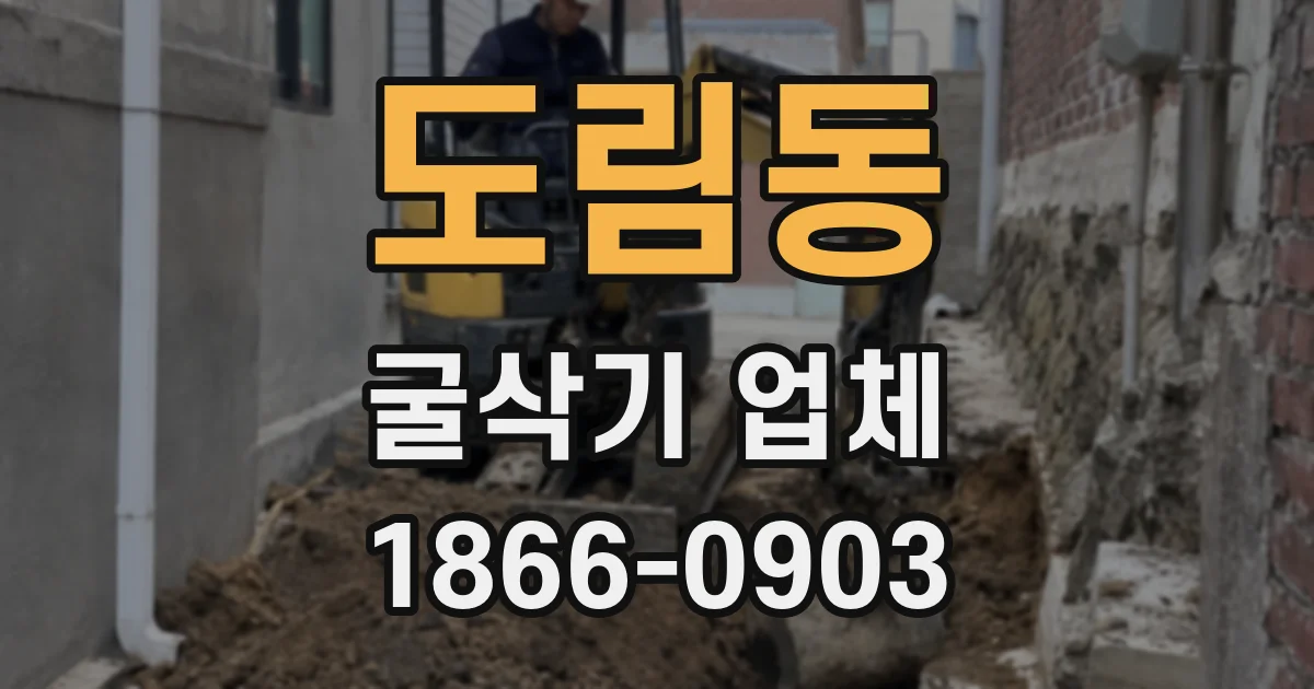 도림동 굴삭기 업체