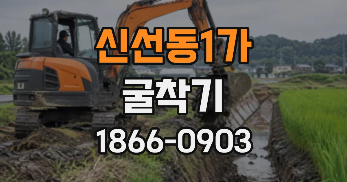 신선동1가 굴착기