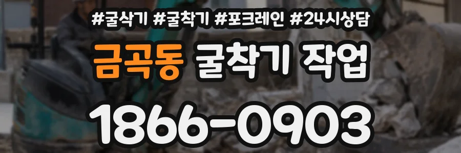 금곡동 굴착기 작업