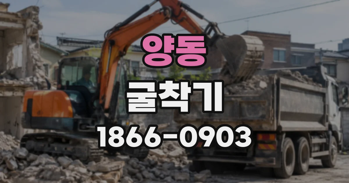 양동 굴착기