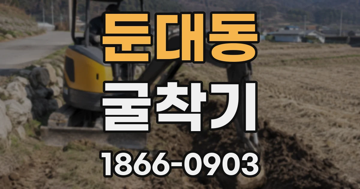 둔대동 굴착기