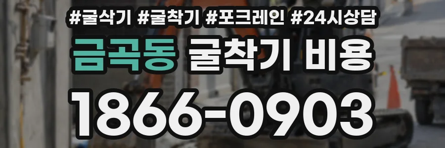 금곡동 굴착기 비용