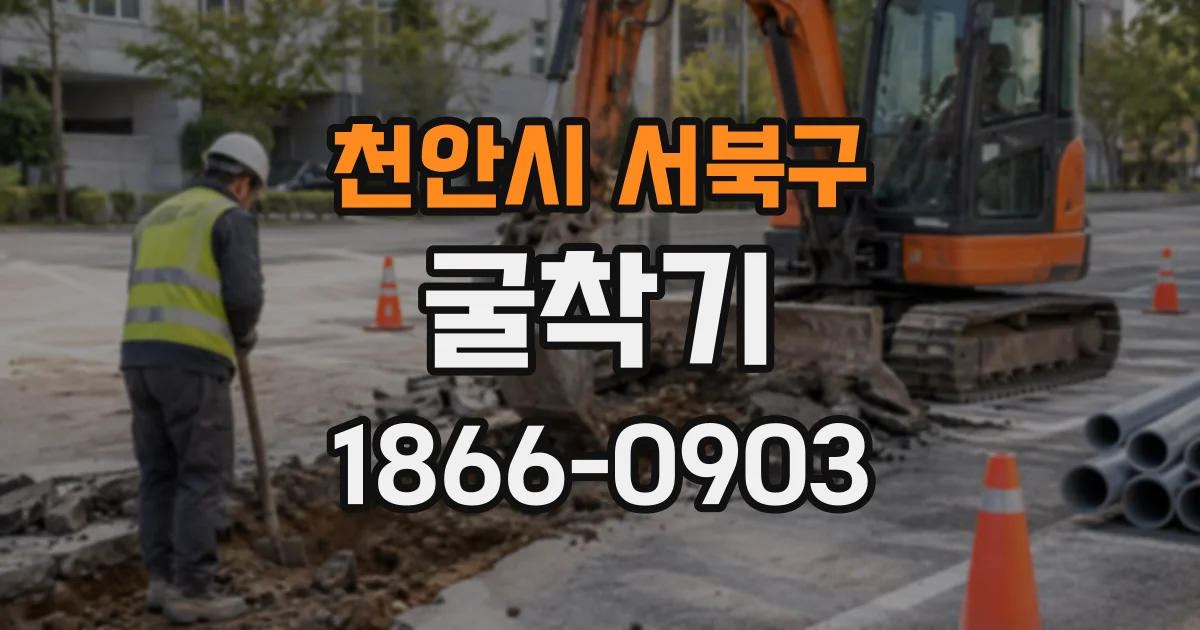 천안시 서북구 굴착기