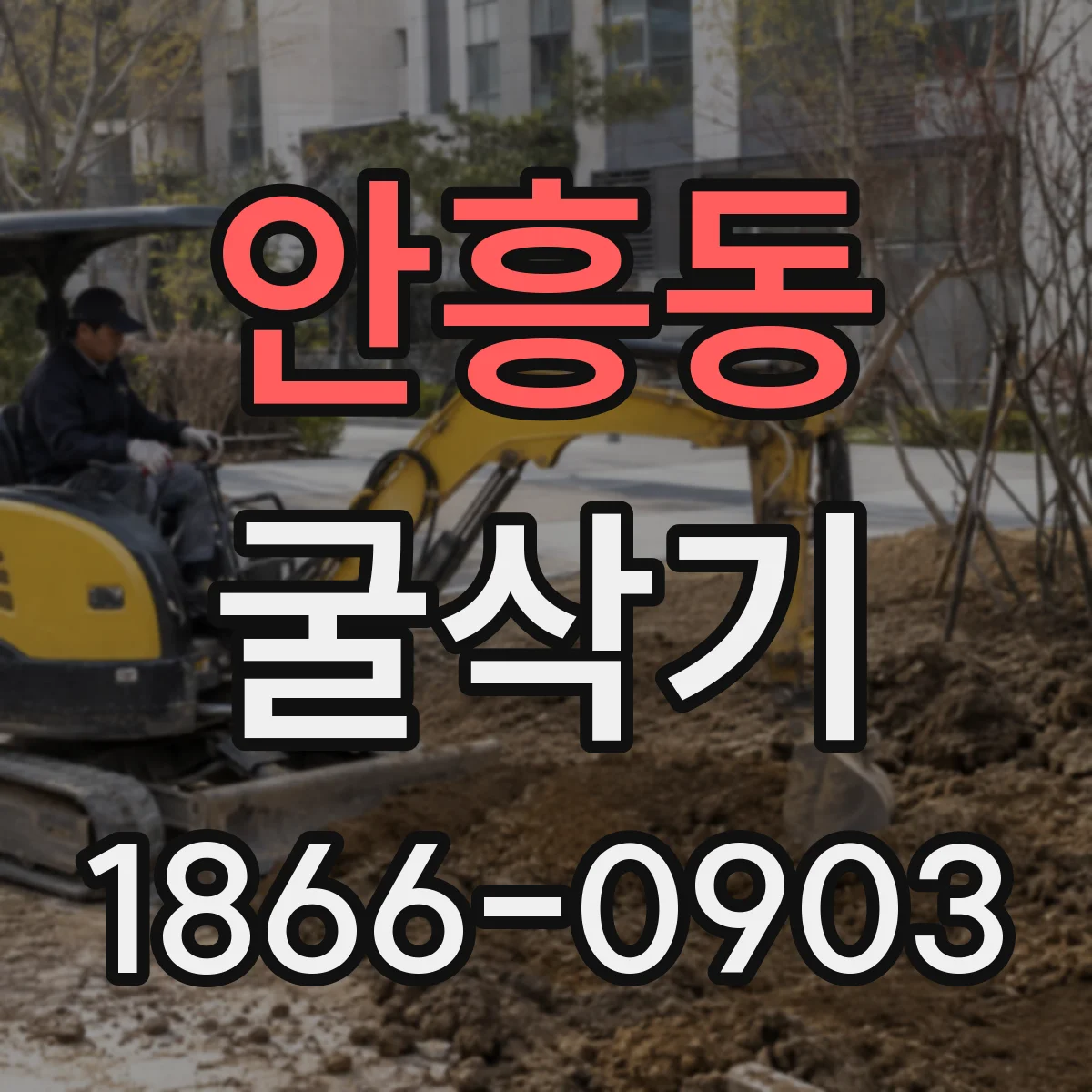 안흥동 굴삭기