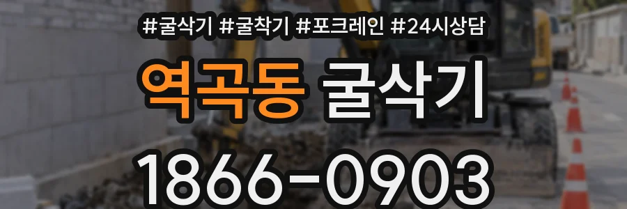 역곡동 굴삭기