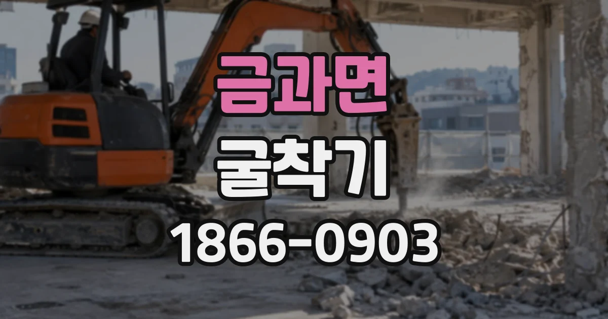 금과면 굴착기
