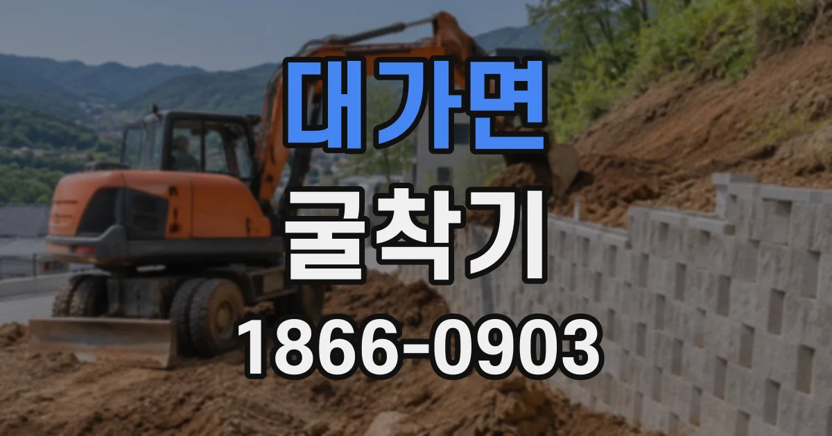 대가면 굴착기