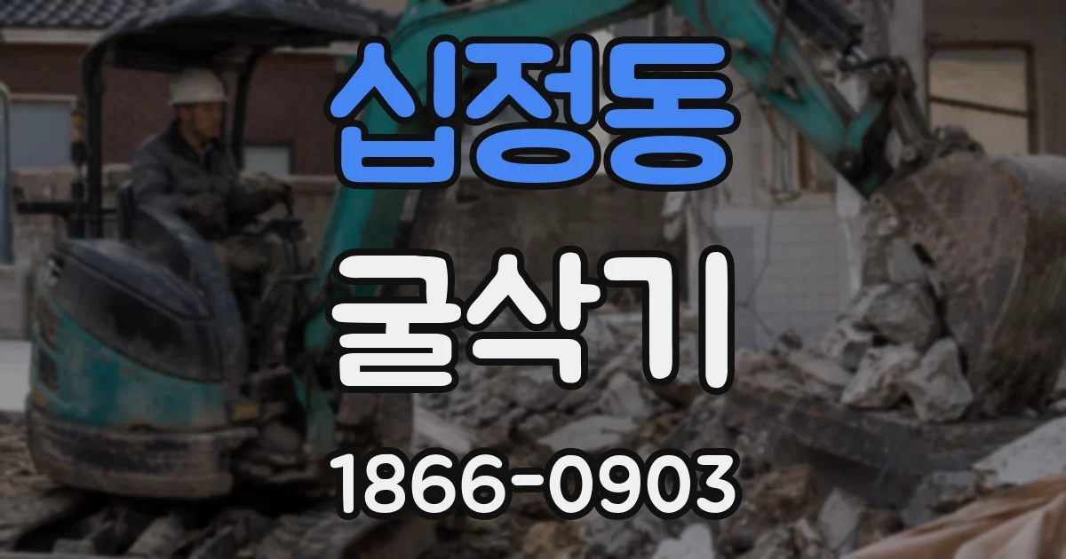 십정동 굴삭기