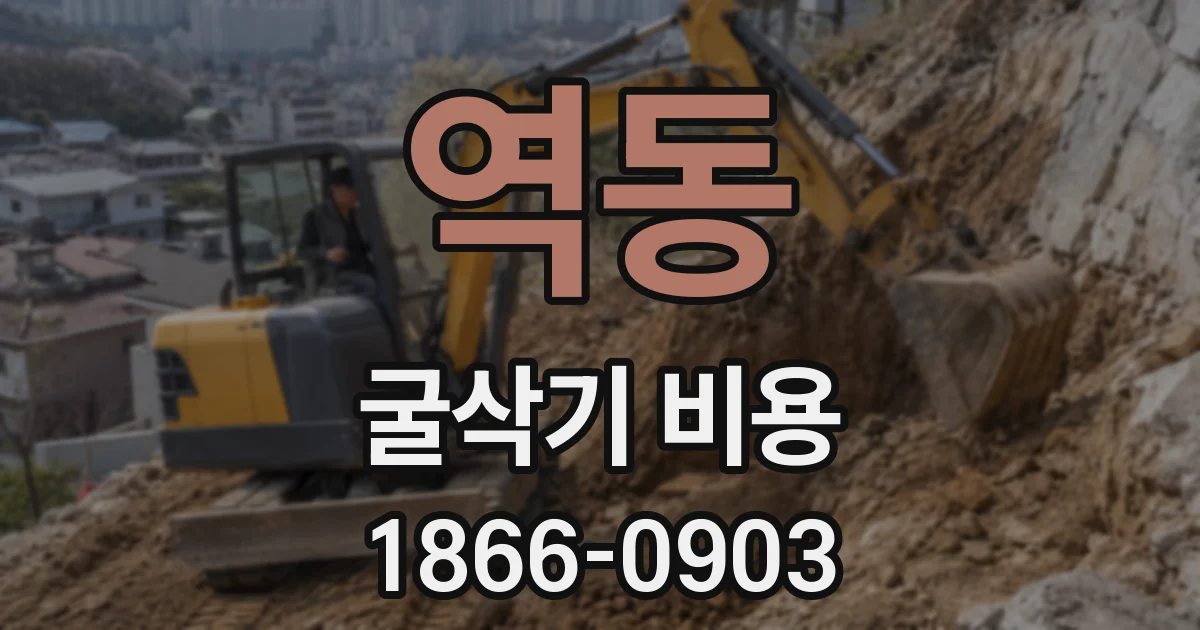 역동 굴삭기 비용