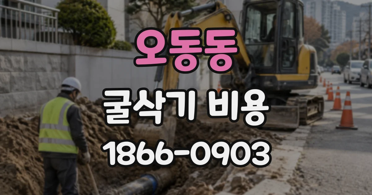 오동동 굴삭기비용