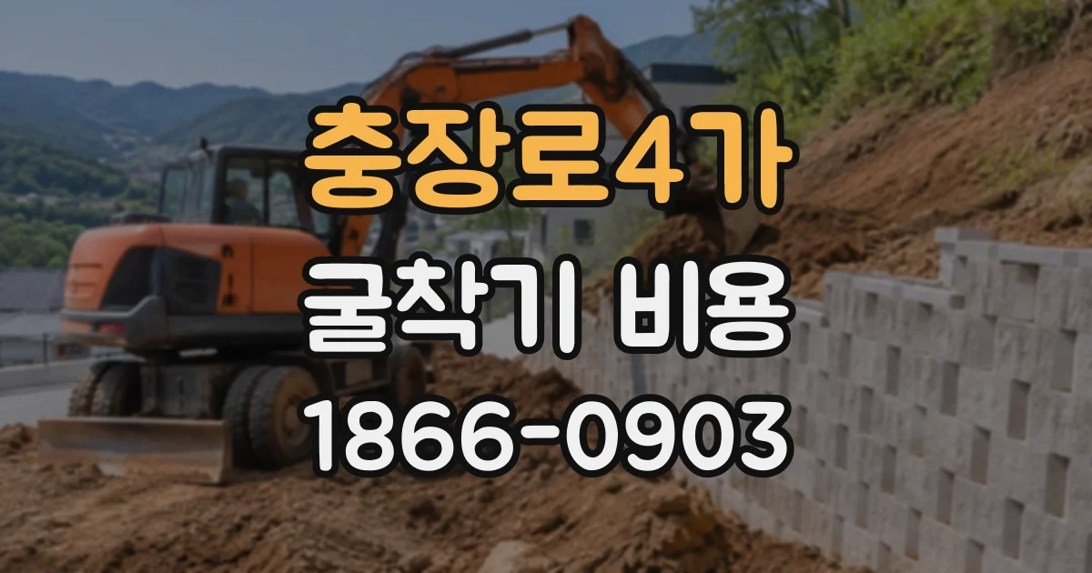 충장로4가 굴착기비용