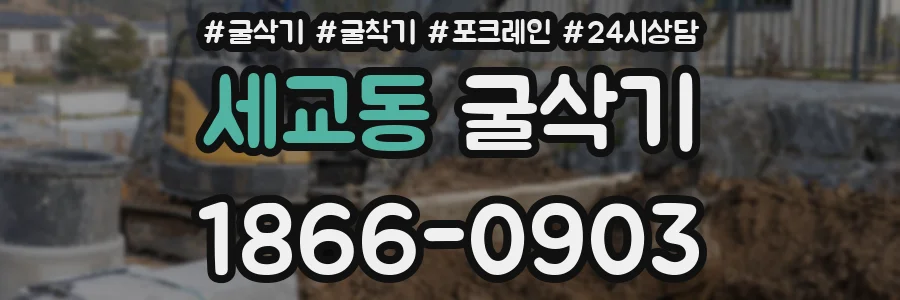 세교동 굴삭기