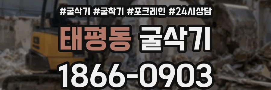 태평동 굴삭기