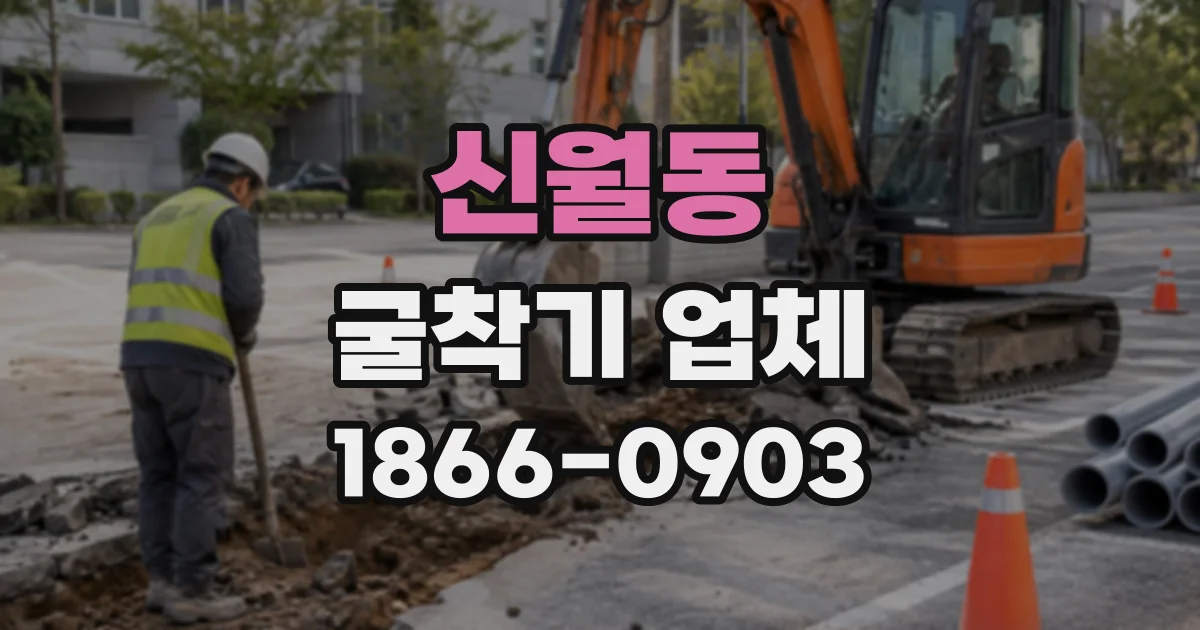 신월동 굴착기업체