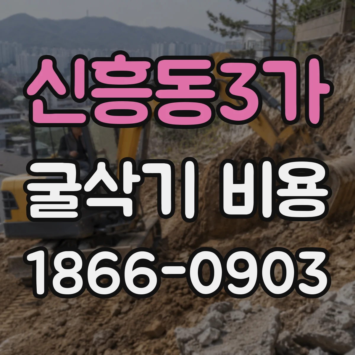 신흥동3가 굴삭기 비용